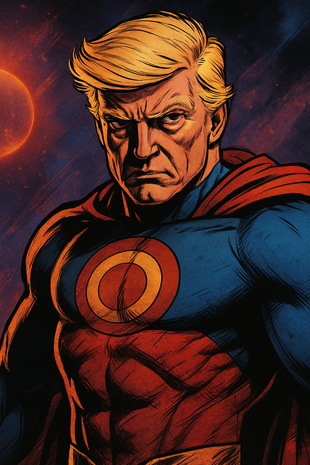 Retro Futuristic Trump